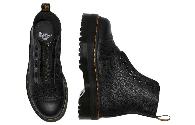 Shop Dr.Martens/馬汁博士 Sinclair 皮革 高筒戶外拉鍊馬丁靴 女款 黑