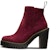 (W) Dr. Martens Suede 'Burgundy Tumit Kasar But Zip' 22510618