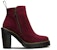 (W) Dr. Martens Suede 'Burgundy Tumit Kasar But Zip' 22510618