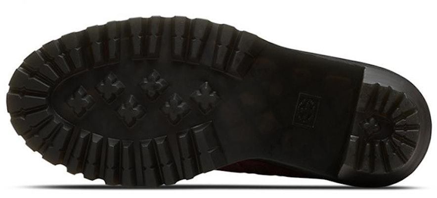(Women) Dr. Martens Suede 'Burgundy Chunky Heel Zip Boot' 22510618 Purchase (Women) Dr. Martens Suede 'Burgundy Chunky Heel Zip Boot' 22510618