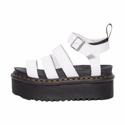 (W) Dr. Martens Thick Sole Leather Sandal 'Fashion White'