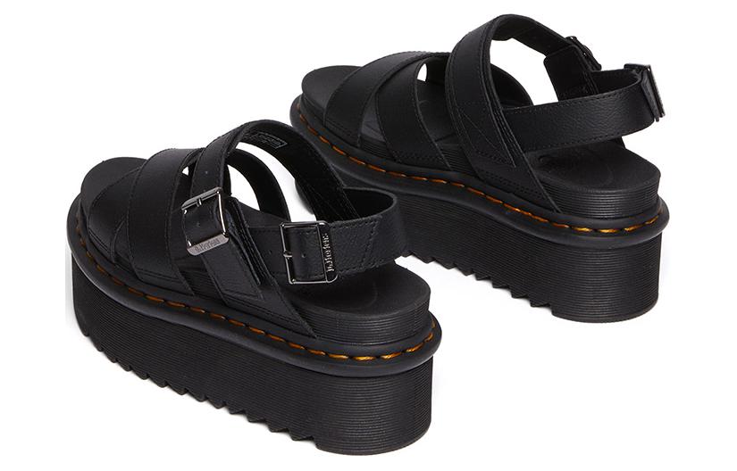 Shop (W) 马丁靴双层皮凉鞋‘黑色极简多功能’ 30717001