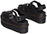 (W) Sandal Kulit Dua Lapisan Dr. Martens 'Hitam Minimalis Serbaguna' 30717001