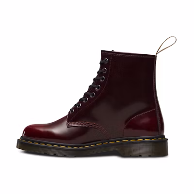 (W) Dr. Martens Vegan 1460 'Cambridge Brush - Cherry Red'