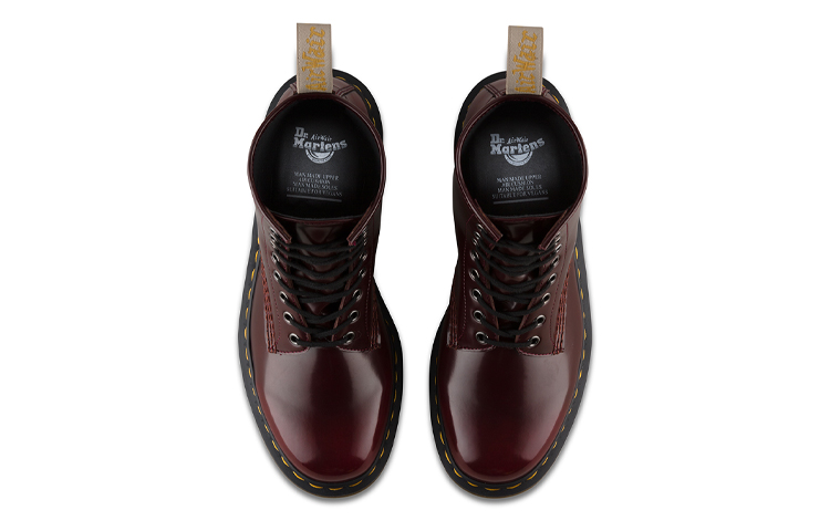 Shop (W) Dr. Martens Vegan 1460 'Cambridge Brush - Merah Cherry' 24226600