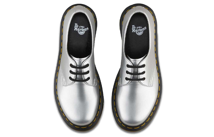 (W) Dr. Martens Vegan 1461 Metallic Chrome 'Silver' 圖 3