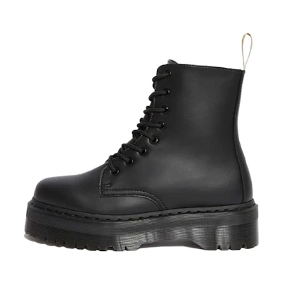 (W) Dr. Martens Vegan Jadon II Mono Felix Rub off Vegan Black