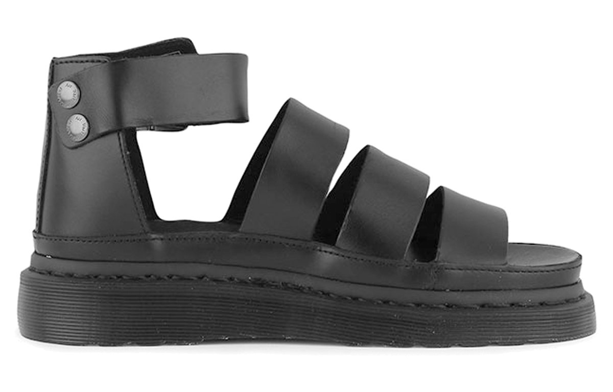 Order (W) Sandalias Negras de Plataforma Chunky Dr. Martens Vintage Roman Hollow-Out 15066001