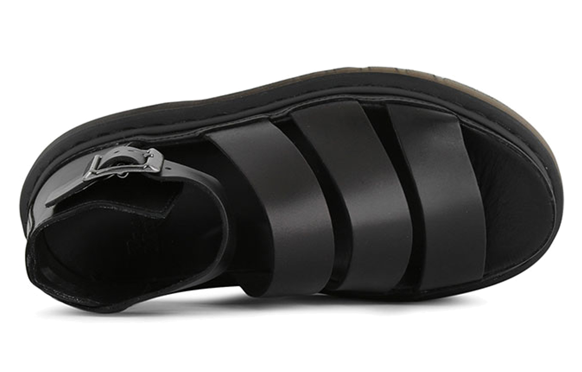Shop (W) Sandalias Negras de Plataforma Chunky Dr. Martens Vintage Roman Hollow-Out 15066001