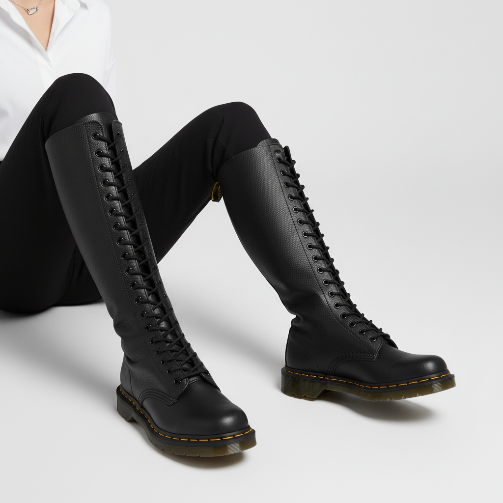 Order (W) But Dr. Martens Virginia 1B60 'Hitam' Boot Bertali 23889001