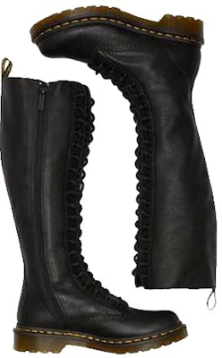 (W) But Dr. Martens Virginia 1B60 'Hitam' Boot Bertali 23889001 Details for (W) But Dr. Martens Virginia 1B60 'Hitam' Boot Bertali 23889001