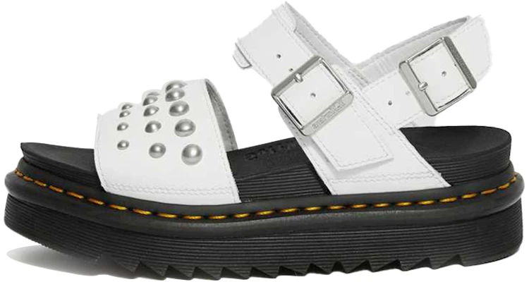 (W) Dr. Martens Voss ''Sandali Bianchi in Pelle con Borchie'' 25454100 Buy (W) Dr. Martens Voss ''Sandali Bianchi in Pelle con Borchie'' 25454100
