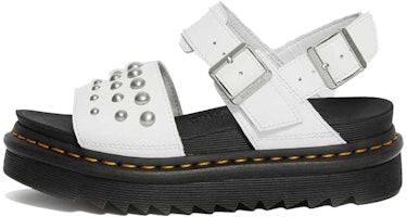 (Women) Dr. Martens Voss 'Leather Stud Sandal White' 25454100 (Women) Dr. Martens Voss 'Leather Stud Sandal White' 25454100