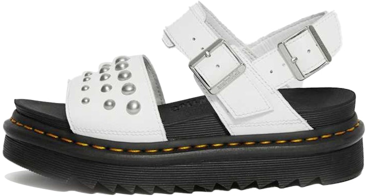 (Women) Dr. Martens Voss 'Leather Stud Sandal White' 25454100 Buy (Women) Dr. Martens Voss 'Leather Stud Sandal White' 25454100