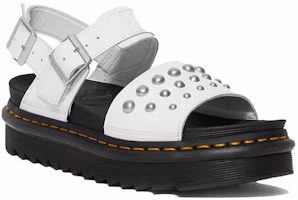 Order Dr.Martens 馬汀博士 Voss 皮革鉚釘涼鞋 女款 白
