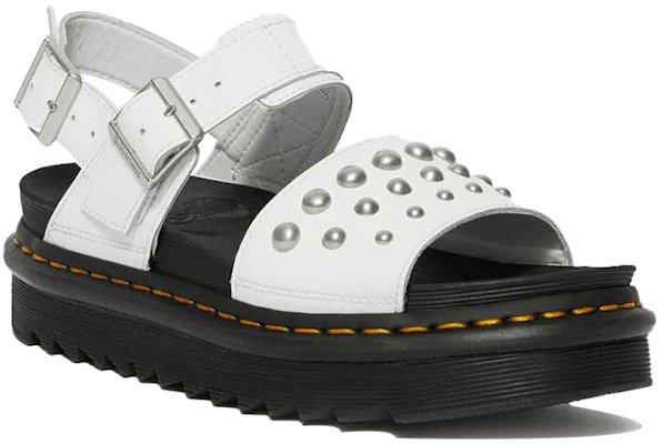 (W) Dr. Martens Voss ''Sandali Bianchi in Pelle con Borchie'' 25454100 Order (W) Dr. Martens Voss ''Sandali Bianchi in Pelle con Borchie'' 25454100
