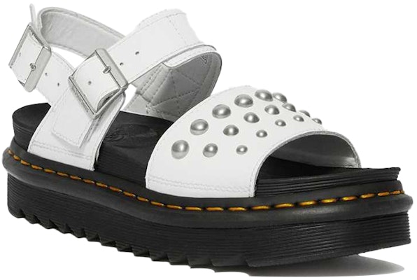 (Women) Dr. Martens Voss 'Leather Stud Sandal White' 25454100 Order (Women) Dr. Martens Voss 'Leather Stud Sandal White' 25454100