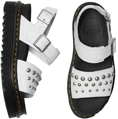 (W) Dr. Martens Voss ''Sandali Bianchi in Pelle con Borchie'' 25454100 Lookbook (W) Dr. Martens Voss ''Sandali Bianchi in Pelle con Borchie'' 25454100