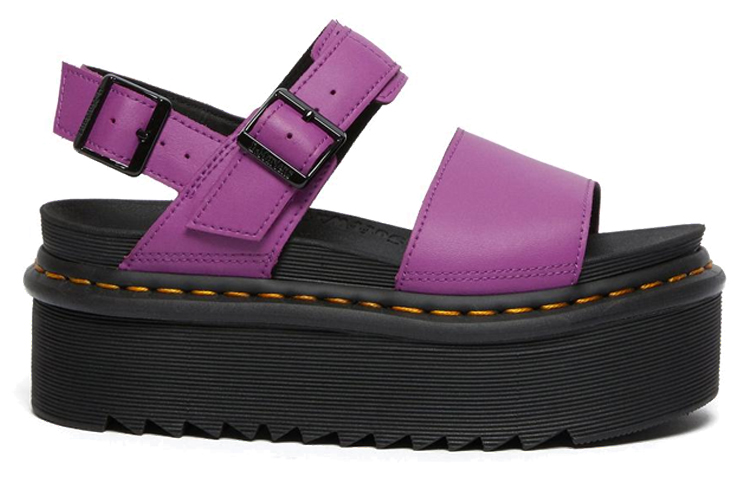 (W) Dr. Martens Voss 'Purple Leather Platform Sandal' 圖 2