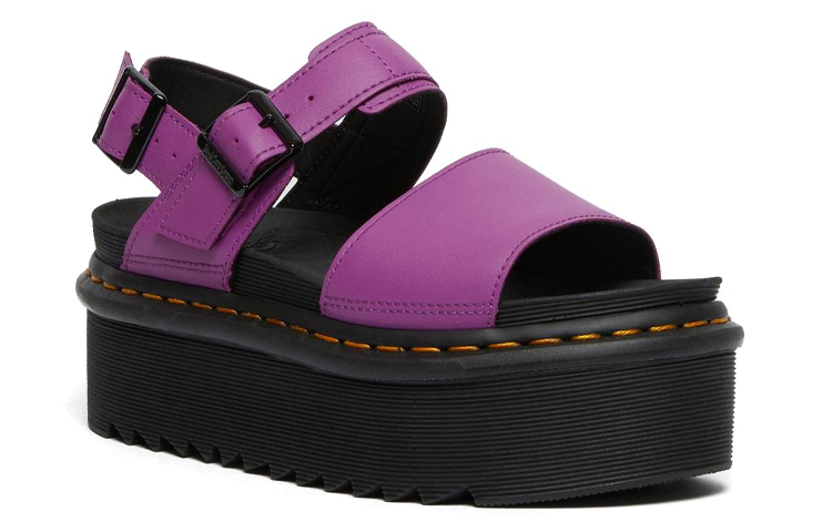 (W) Dr. Martens Voss 'Purple Leather Platform Sandal' 圖 3