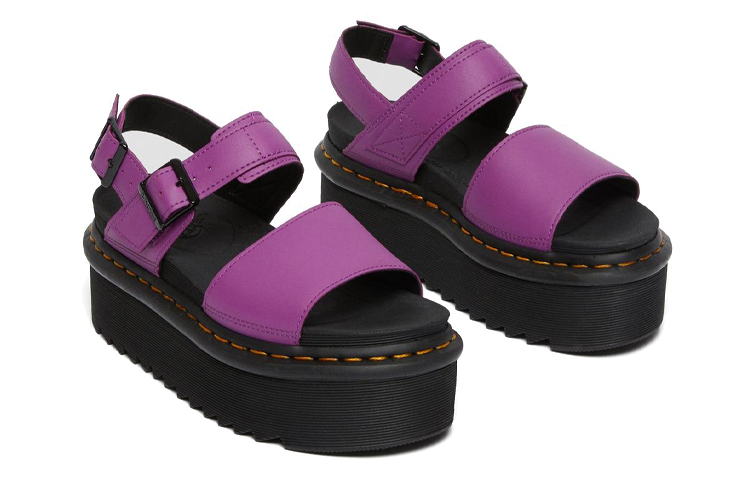 (W) Dr. Martens Voss 'Purple Leather Platform Sandal' 圖 4