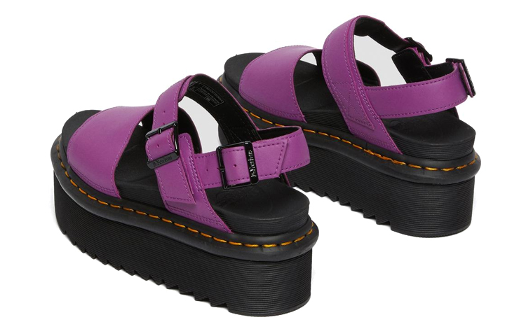 (W) Dr. Martens Voss 'Purple Leather Platform Sandal' 圖 5