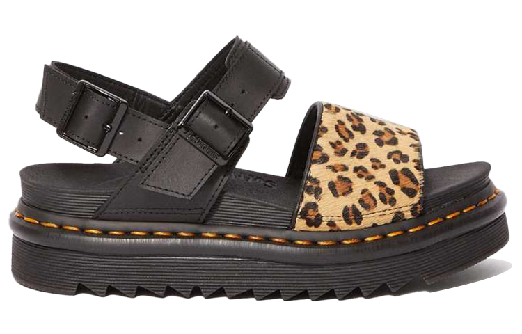 (W) Dr. Martens Voss Animal Print Sandal Black 圖 2