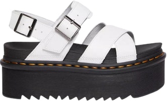 (Women) Dr. Martens Voss II Athena Leather Strap Platform Sandal White 30717100 (Women) Dr. Martens Voss II Athena Leather Strap Platform Sandal White 30717100