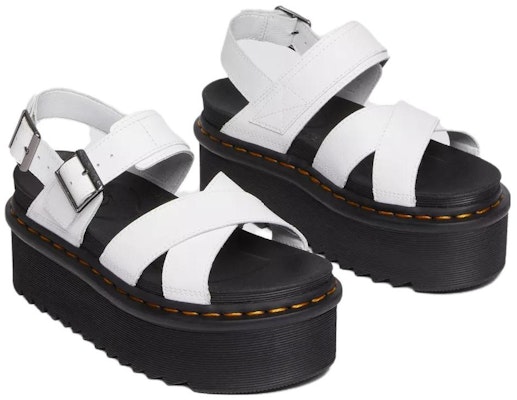 (Women) Dr. Martens Voss II Athena Leather Strap Platform Sandal White 30717100 Lookbook (Women) Dr. Martens Voss II Athena Leather Strap Platform Sandal White 30717100
