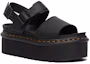 Shop (Women) Dr. Martens Voss Leather Strap Platform Sandal 'Black' 26725001