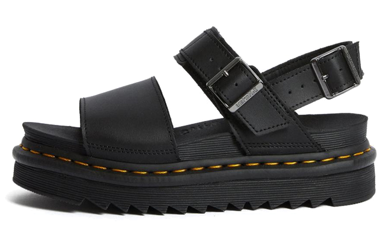 (Women) Dr. Martens Voss Leather Strap Sandal 'Black'  24233001