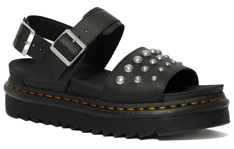 Order (W) Sandal Dr. Martens Voss Kulit Berstud 'Hitam' 25454001