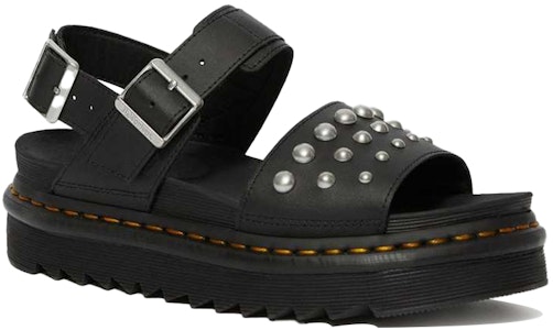 (W) ドクターマーチン Voss スタッズサンダル (ブラック) 25454001 Order (W) ドクターマーチン Voss スタッズサンダル (ブラック) 25454001