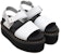 (W) Dr. Martens Voss Sandal Kulit Tebal Putih 26725100