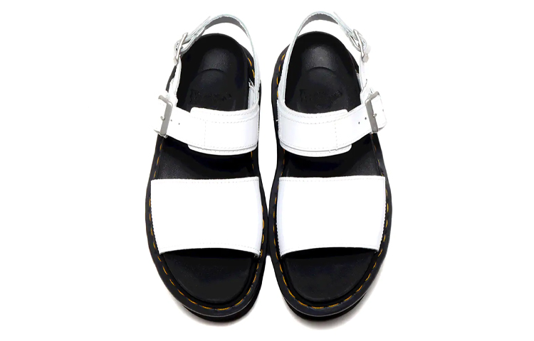 Shop (W) Dr. Martens Voss Sandal Kulit Putih Tebal 26725100