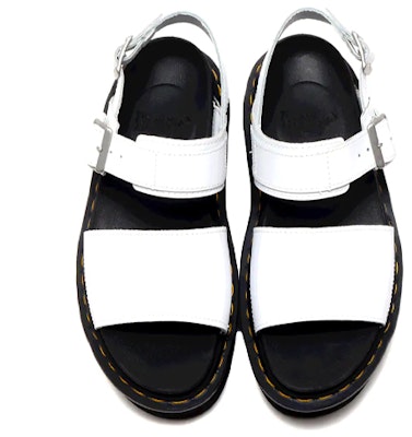 (W) Dr. Martens Voss Sandal Kulit Tebal Putih 26725100 Shop (W) Dr. Martens Voss Sandal Kulit Tebal Putih 26725100