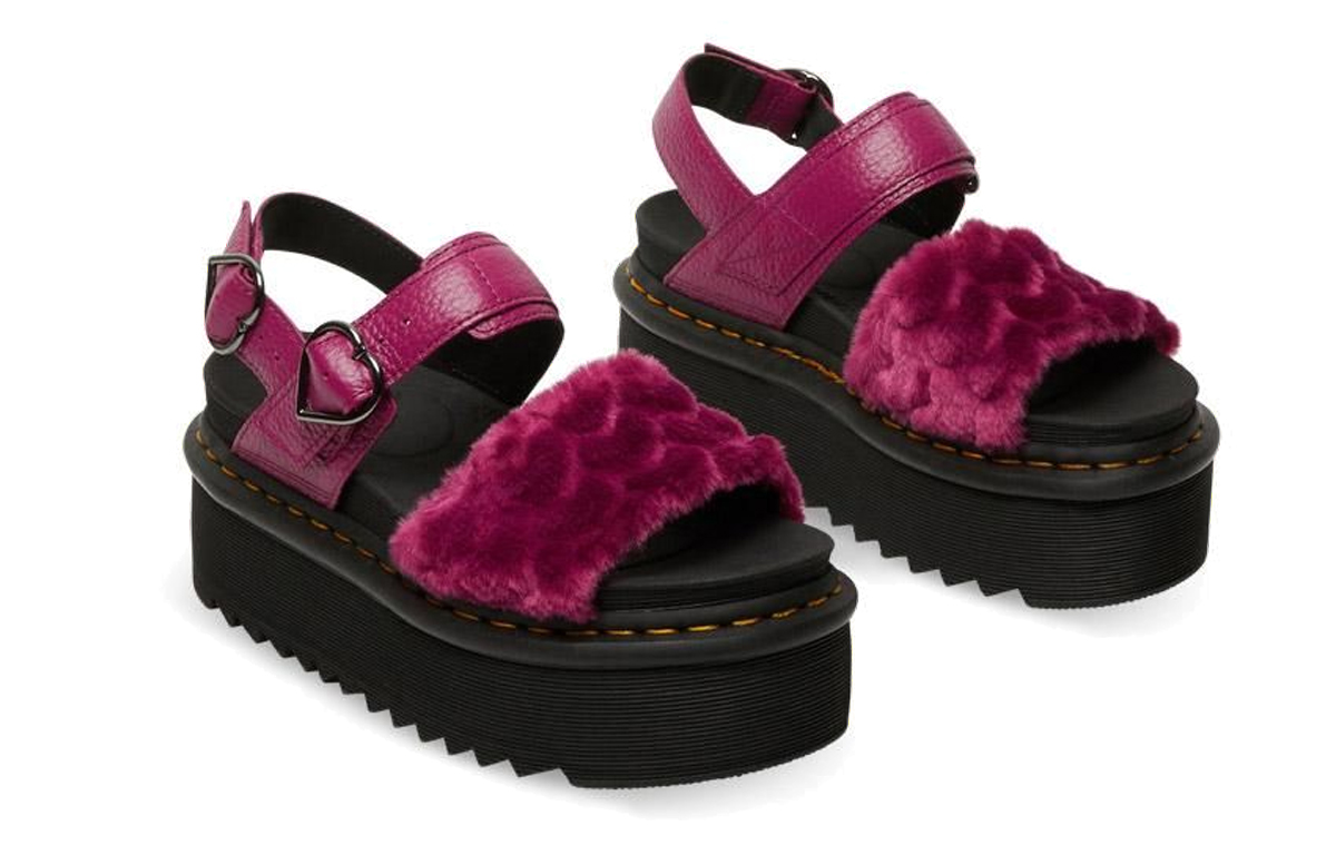 (W) Dr. Martens Voss Quad Sandals Purple/Red 圖 4