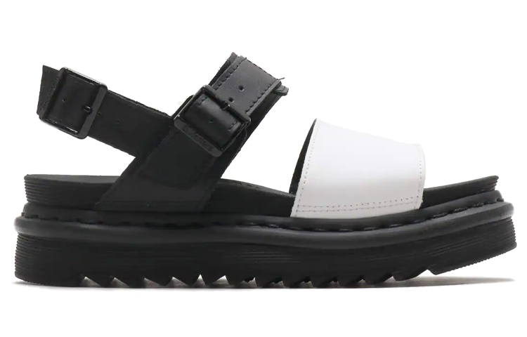 (W) Dr. Martens Voss Sandals Black/White 圖 2