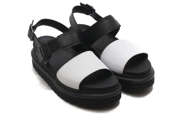 (W) Dr. Martens Voss Sandals Black/White 圖 3