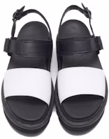 Shop Dr.Martens 馬汀博士 Voss 鯊魚鞋底 綁帶運動涼鞋 女款 黑白