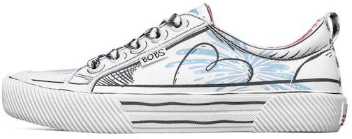 (Women) Skechers Dr. Seuss x Bob's B Wilder Low-Casual Shoes White/Blue/Black 113594-WMLT (Women) Skechers Dr. Seuss x Bob's B Wilder Low-Casual Shoes White/Blue/Black 113594-WMLT