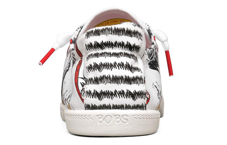 (W) Skechers Dr. Seuss Bob's Beach Bingo Low-Top Sneakers White/Red/Blue 圖 4