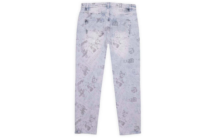 Lookbook (W) Drew House Seluar Jeans Tirus Indigo Vintage Corak Beruang. DR-FW21-051