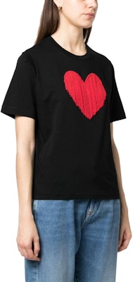 (W) DSQUARED2 黑色爱心刺绣圆领T恤. S75GD0335S23009-900 Purchase (W) DSQUARED2 黑色爱心刺绣圆领T恤. S75GD0335S23009-900