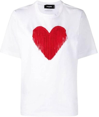 (W) DSQUARED2 心形装饰圆领短袖T恤 S75GD0335S23009-100 Buy (W) DSQUARED2 心形装饰圆领短袖T恤 S75GD0335S23009-100