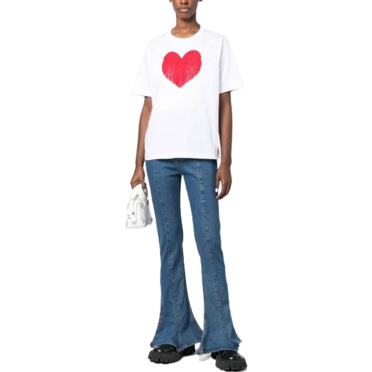 Lookbook (W) DSQUARED2 心形装饰圆领短袖T恤 S75GD0335S23009-100