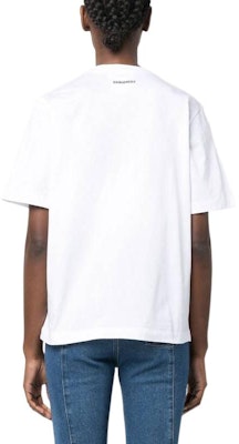 (W) DSQUARED2 心形装饰圆领短袖T恤 S75GD0335S23009-100 Shop (W) DSQUARED2 心形装饰圆领短袖T恤 S75GD0335S23009-100