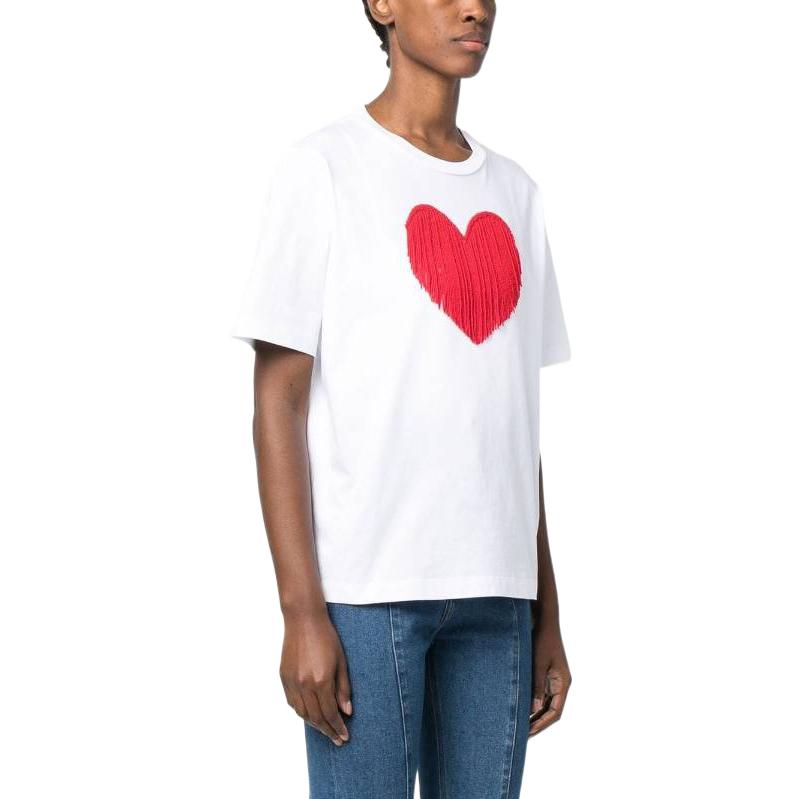 Purchase (W) DSQUARED2 心形装饰圆领短袖T恤 S75GD0335S23009-100