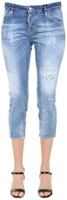 (Women) DSQUARED2 Skinny Capri Jeans Light Blue S75LB0373-S30342-470 (Women) DSQUARED2 Skinny Capri Jeans Light Blue S75LB0373-S30342-470