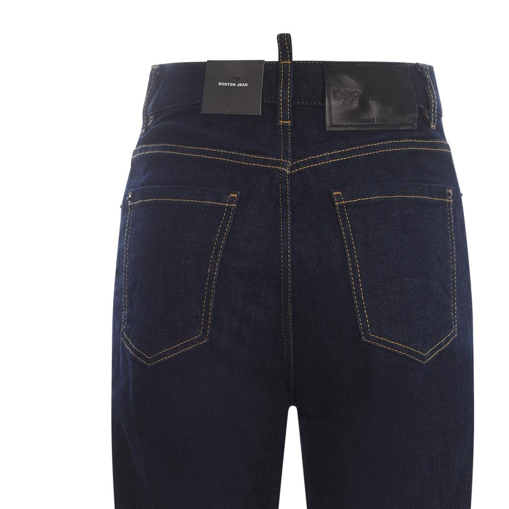 (Women) DSQUARED2  Slim Fit Straight-Leg Button Jeans Deep Blue S75LB0834S30664-470 圖 9